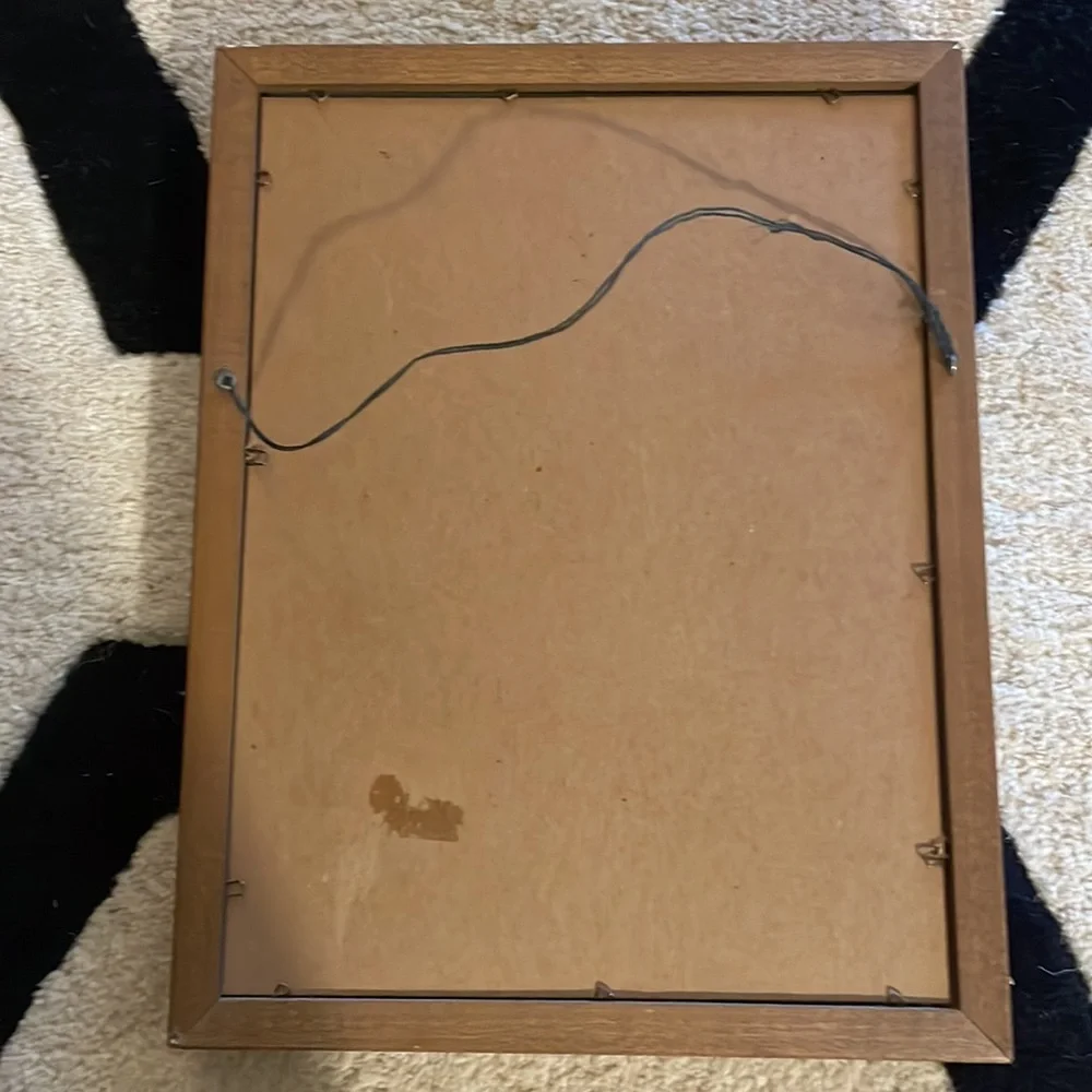 Vintage Framed Mirror with Butterfly and Auote